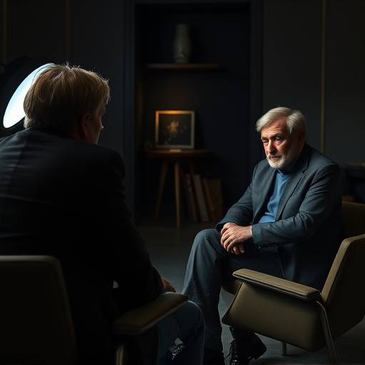 Stillbillede fra interview med Direktør Peter Madsen
